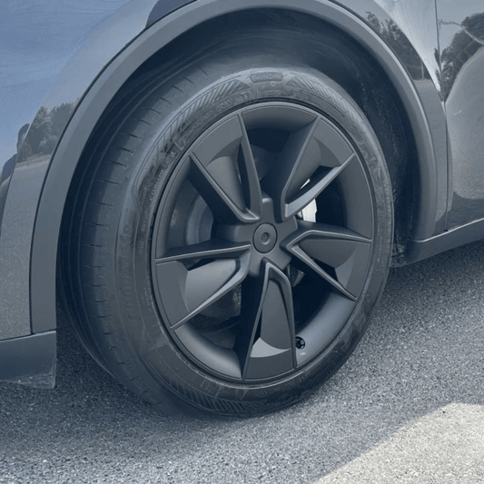 Enjoliveur 19 pouces noir pour Tesla Model Y Juniper 2025, design élégant et sportif.