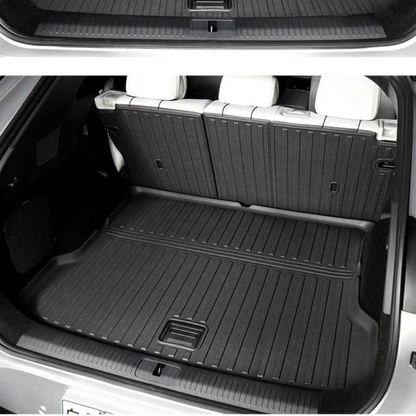 Tapis de sol toutes saisons pour Xpeng G6, en fibre TPE, protection optimale du coffre.