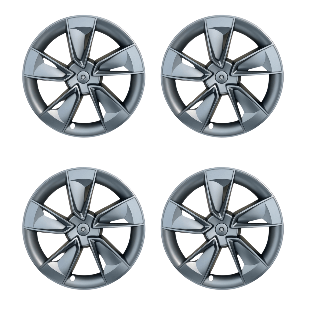 Enjoliveurs 19 pouces en alliage pour Tesla Model Y Juniper 2025, offrant style et protection.