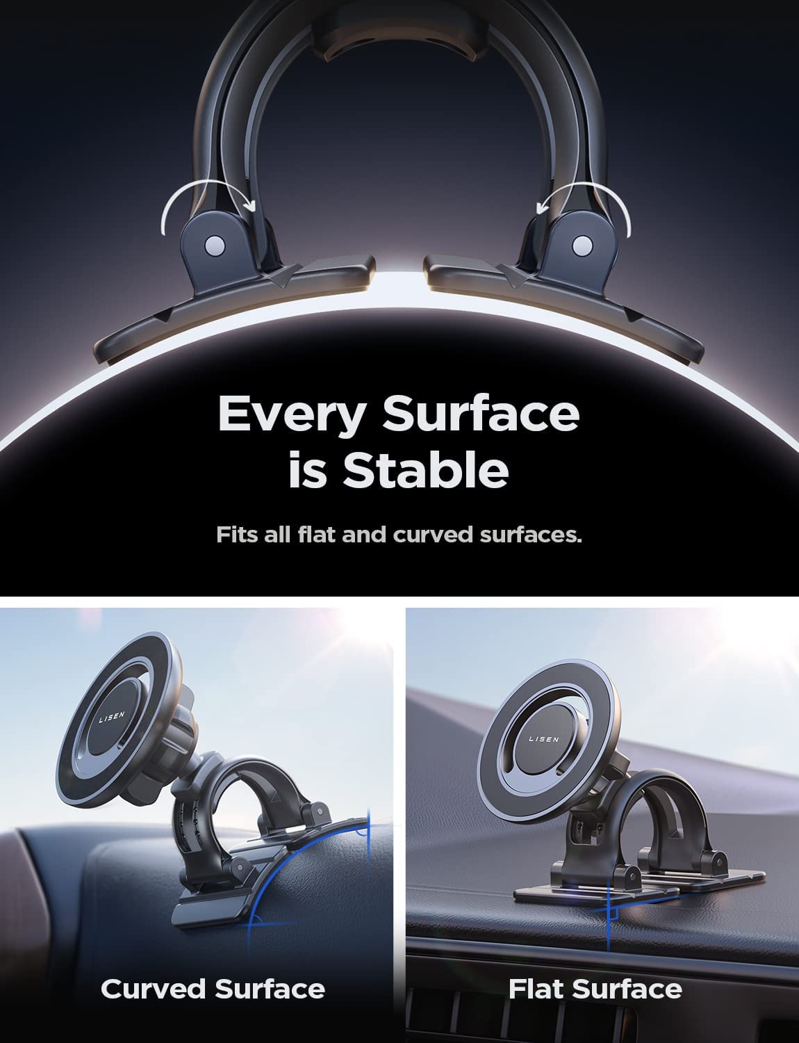 LISEN 360° Rotation MagSafe Car Mount