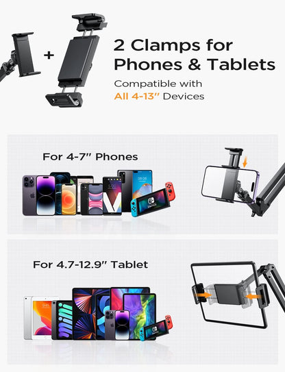 LISEN Tablet Stand iPad Stand for Desk & Bed