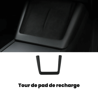 Tour de pad de recharge pour Tesla Model Y, design élégant et protection contre les rayures.