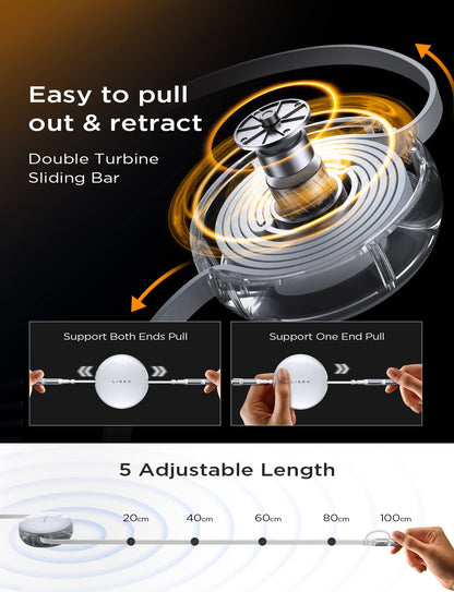 LISEN 3-in-1 Retractable Charging Cable
