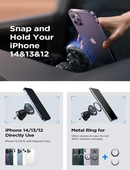 LISEN 360° Rotation MagSafe Car Mount