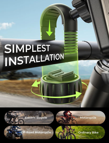 LISEN Bike Phone Holder Mount,[Super Easy Install]