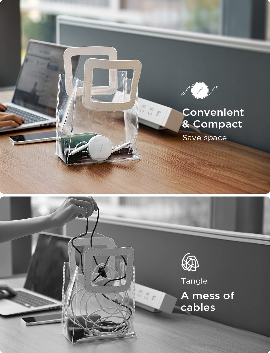 LISEN 3-in-1 Retractable Charging Cable