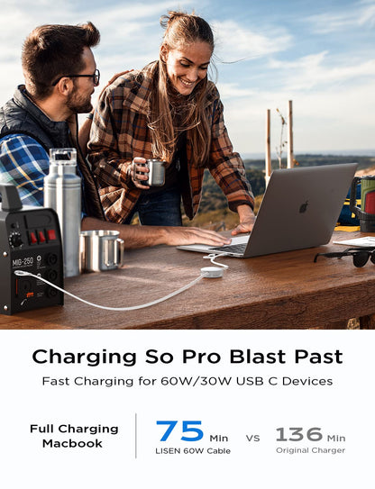 LISEN 3-in-1 Retractable Charging Cable
