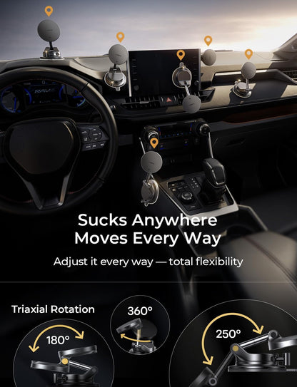 LISEN Qi2.2 25W Magsafe Car Mount Charger