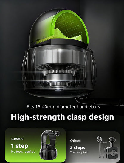 LISEN Bike Phone Holder Mount,[Super Easy Install]
