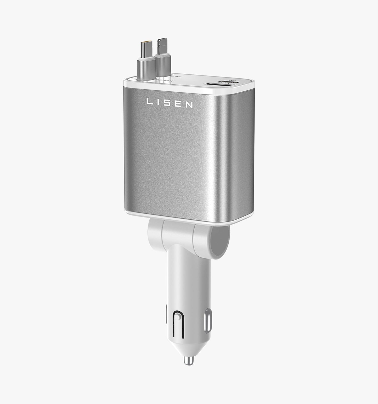 LISEN Retractable 84W Fast Car Charger