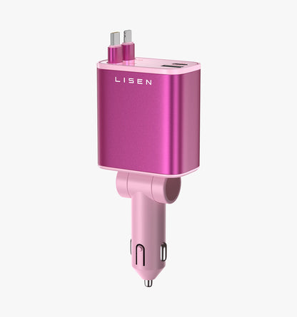 LISEN Retractable 84W Fast Car Charger