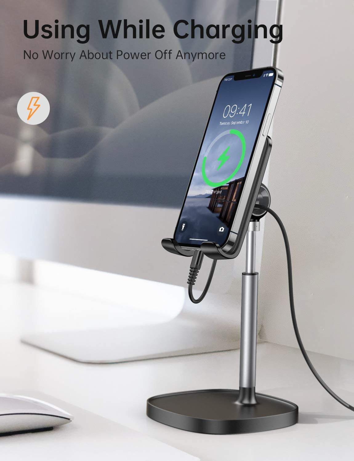 Lisen Adjustable Cell Phone Stand for Desk